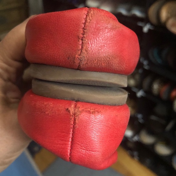 Tory Burch Red Reva Ballet Flats Size 10 - Picture 4 of 4